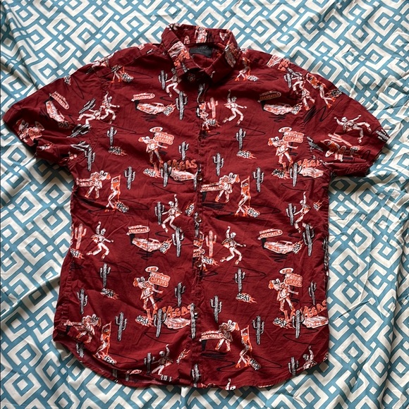 Men's wedding chapel Print Shirt - Picture 1 of 4